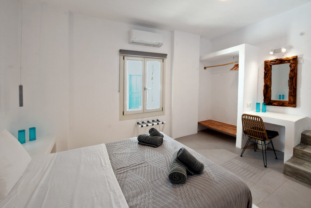 Luxury Villa bedroom the pebbles collection villa mykonos