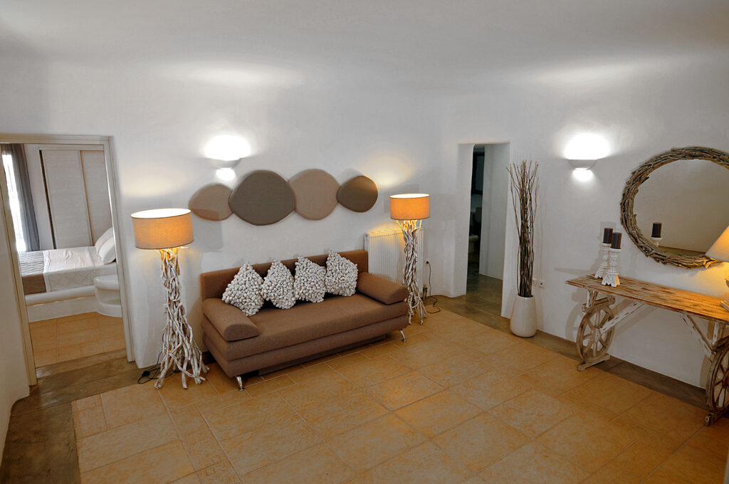 ammazin holidya in Greece with pool sea and sun , Mykonos Luxury Villa , the pebbles collection villa