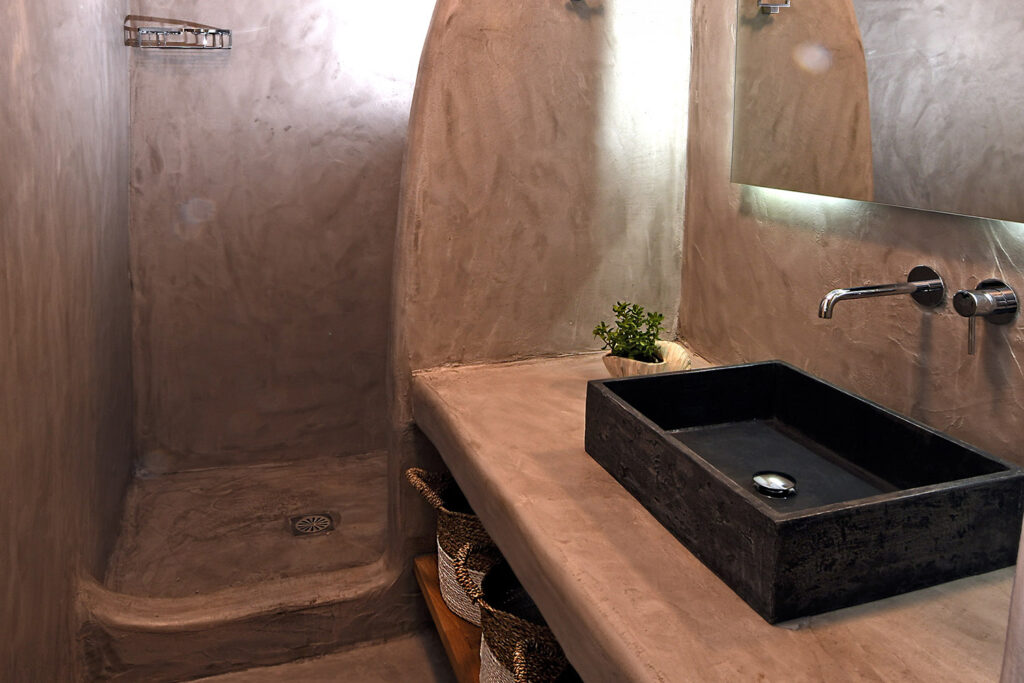 The Pebbles Collection Bathroom , mykonos Luxury Villa